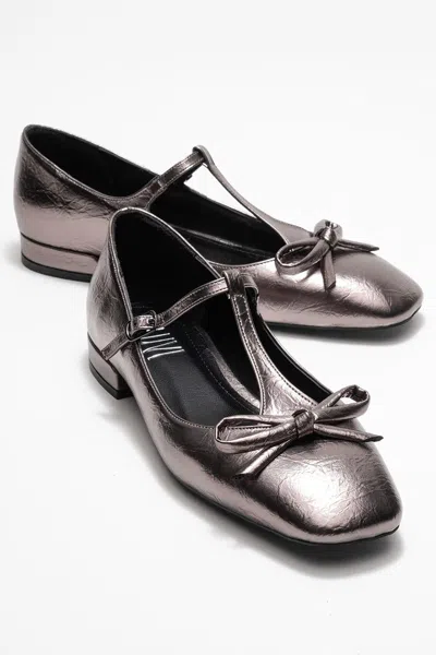 Prologue Shoes Lorena T Strap Ballet Flat (women) In Brown