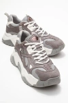 Prologue Shoes Loretta Platform Sneakers In Gray