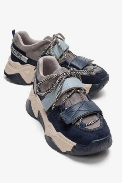 Prologue Shoes Lulen Velcro Sport Sneakers In Blue