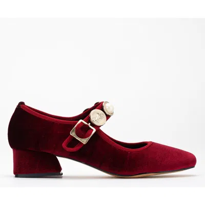 Prologue Shoes Macbeth Velvet Mary Jane Pumps