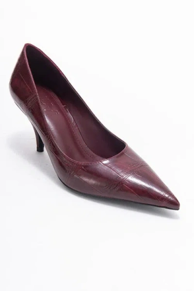 Prologue Shoes Marcus Pointed Toe Pump In Burgundy