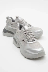 Prologue Shoes Marron Sport Sneakers In Silver