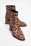 Prologue Shoes Maura Block Heel Boot In Animal Print