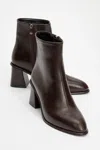 Prologue Shoes Maura Block Heel Boot In Brown