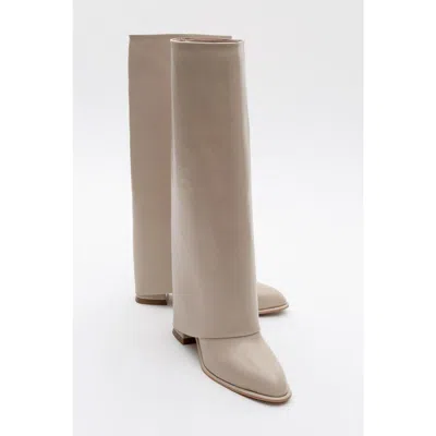 Prologue Shoes Maybe Chunky Heel Boot In Brown