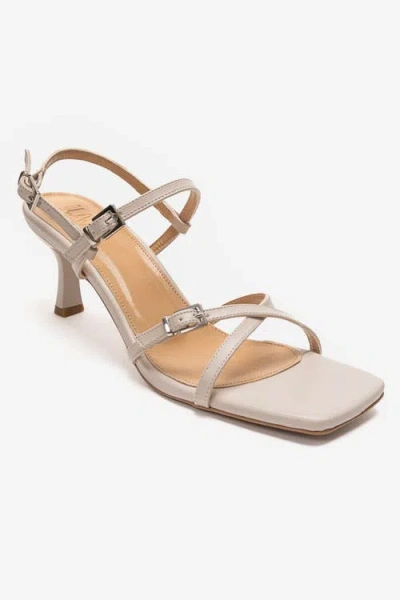 Prologue Shoes Nebel Strappy Stiletto Sandal In Neutral
