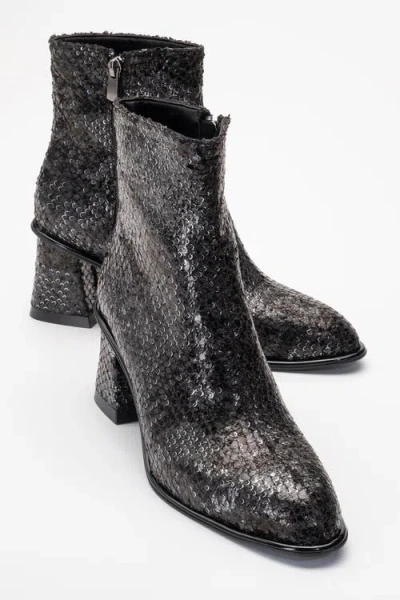 Prologue Shoes Nina Snakeskin Bootie In Multi
