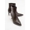 Prologue Shoes Noya Stiletto Boot In Brown