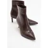 Prologue Shoes Noya Stiletto Boot In Burgundy