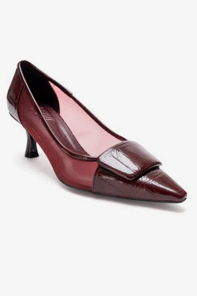Prologue Shoes Ola Stiletto Pump In Burgundy