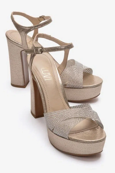 Prologue Shoes Orelion Platform High Heel Sandal In Brown