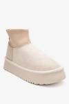 Prologue Shoes Ovar Platform Boot In White