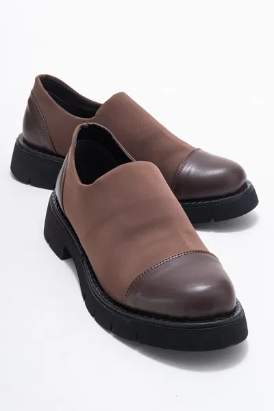 Prologue Shoes Panola Scuba Loafer In Brown