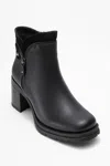 Prologue Shoes Parly Zip-block Heel Boot In Pink