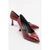 Prologue Shoes Pedra Pointed Toe Pump In Burgundy
