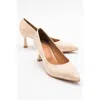 Prologue Shoes Pedra Pointed Toe Pump In Neutral