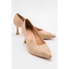 Prologue Shoes Pedra Pointed Toe Pump In Nude