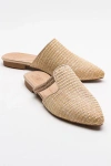 Prologue Shoes Pesa Woven Slippers In Brown