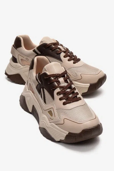Prologue Shoes Pleur Fashion Sneaker In Brown