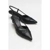 Prologue Shoes Point Pointed Toe Slingback Pump In Black
