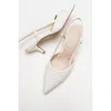 Prologue Shoes Point Pointed Toe Slingback Pump In White
