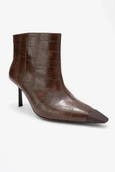 Prologue Shoes Rassel Pointed Toe Boot In Brown