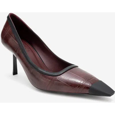 Prologue Shoes Rona Pointed Toe Pump In Burgundy