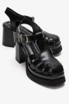 Prologue Shoes Rovena Platform Block Heel Sandal In Black