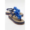 Prologue Shoes Santra Lace-up Thong Sandals