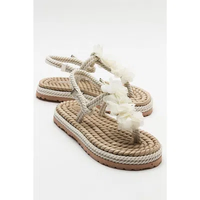 Prologue Shoes Santra Lace-up Thong Sandals