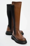 Prologue Shoes Shadow Knee High Boot In Brown