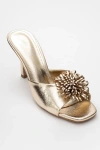 Prologue Shoes Shana Floral Stiletto Heel Mule