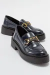 Prologue Shoes Simone Bit Platform Loafer In Black