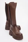 Prologue Shoes Solo Platform Boot In Brown