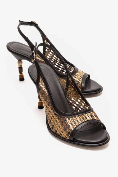 Prologue Shoes Soven Stiletto Sandal In Brown