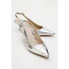 Prologue Shoes Value Pointed Toe Pump In Silver