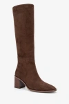 Prologue Shoes Venia Block Heel Boot In Brown