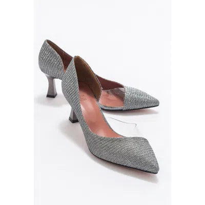 Prologue Shoes Vera Pointed Toe Pump In Silver
