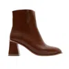Prologue Shoes Women's Alba Cognac Brown Block Heel Boot In Brown