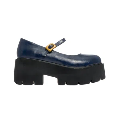 Prologue Shoes Women's Blue Linley Navy Platform Loafer