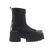 Prologue Shoes Bray Patent Chunky Boot In Black