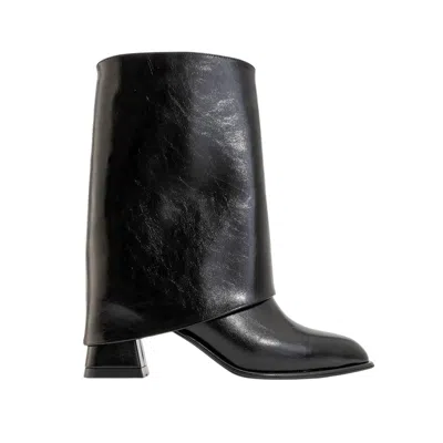 Prologue Shoes Women's Ellas Black Chunky Heel Boot