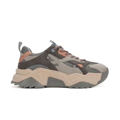 Prologue Shoes Women's Grey / Pink / Purple Loretta - Gray Pink Platform Sneakers In Grey/pink/purple