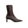Prologue Shoes Women's Lewin Brown Cilt Pointed Toe Stiletto Boot In Brown
