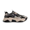Prologue Shoes Women's Loretta - Black Gray Platform Sneakers In Black