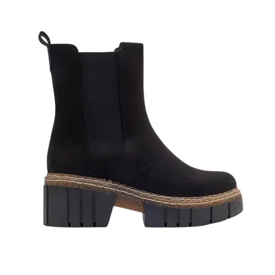 Prologue Shoes Women's Luz Black Suede Block Heel Boot