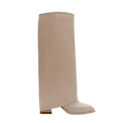 PROLOGUE SHOES WOMEN'S NEUTRALS MAYBE BEIGE CHUNKY HEEL BOOT