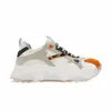 Prologue Shoes Women's Neutrals / Yellow / Orange Loretta - White Orange Platform Sneakers In Yellow/orange