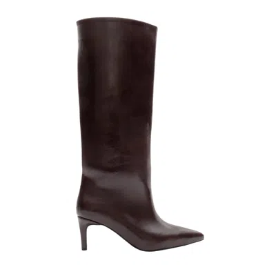 PROLOGUE SHOES WOMEN'S RED CASSANDRA BURGUNDY CILT HIGH HEEL BOOT