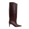 Prologue Shoes Cassandra High Heel Boot In Red